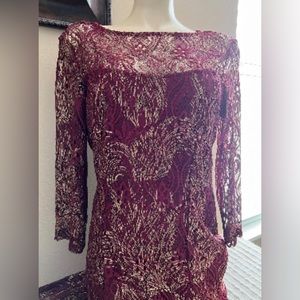 Marina Lace Long Sleeve Gown